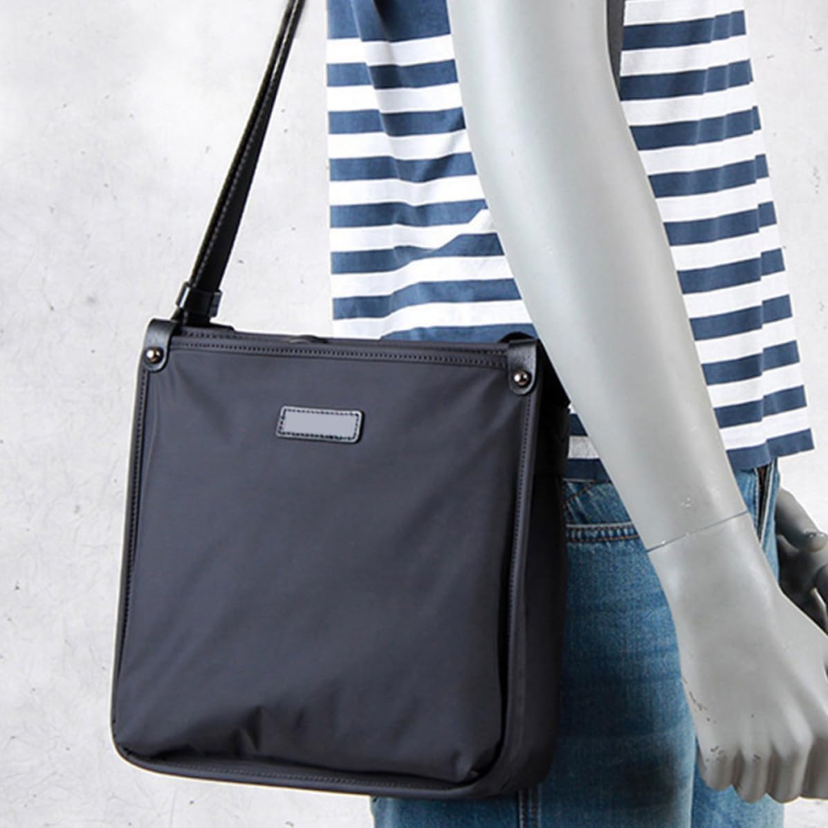 Beavorty Oxford Cloth Men Crossbody Bag Casual Shoulder Bag for Commuting
