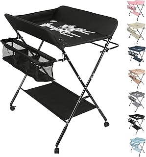 OHMG Baby Wickelkombi Klappbare Wickelkommode