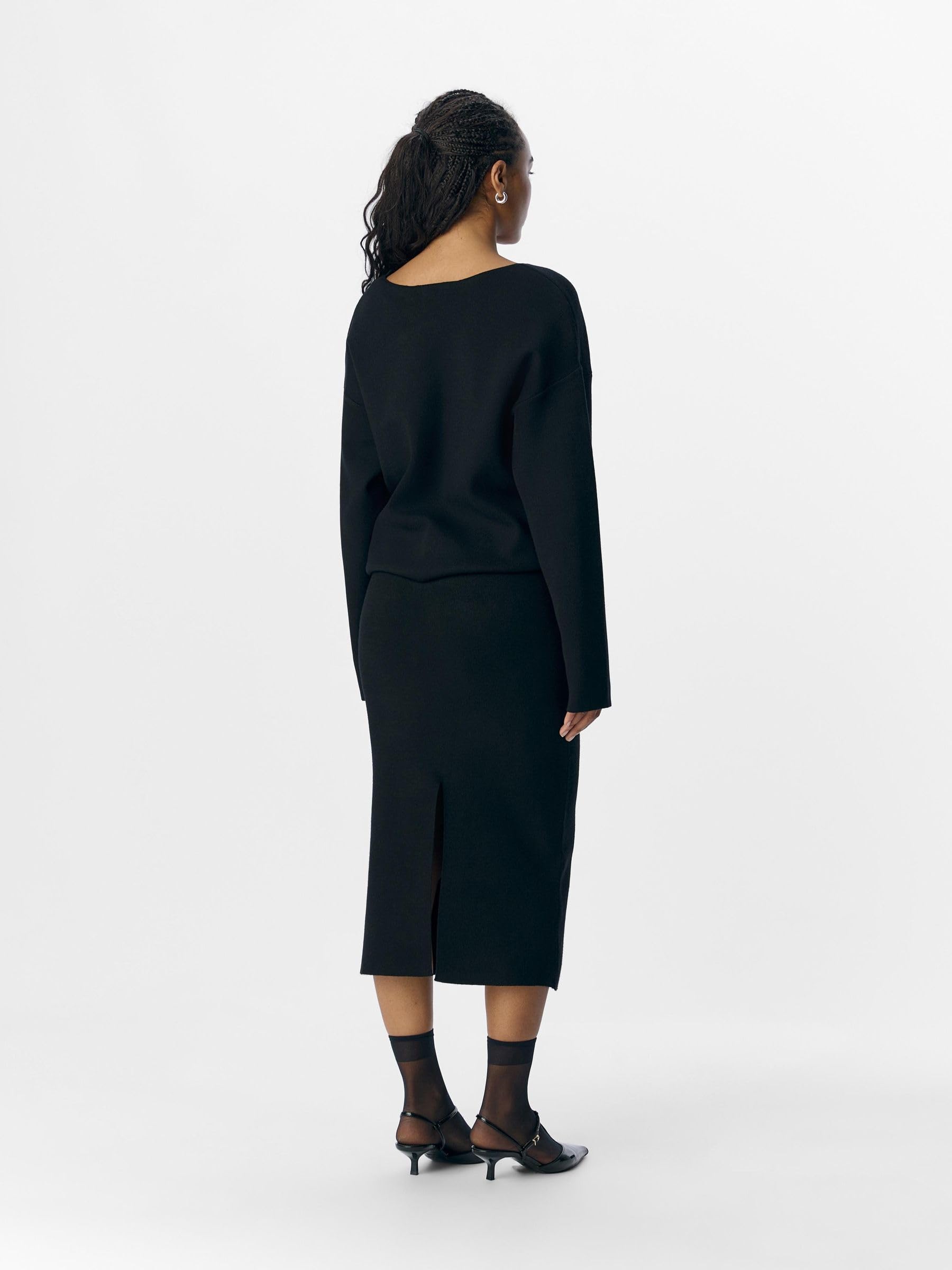 Object Objreynard HW Knit Skirt Noos Falda de Punto Mujer (Pack de 1)