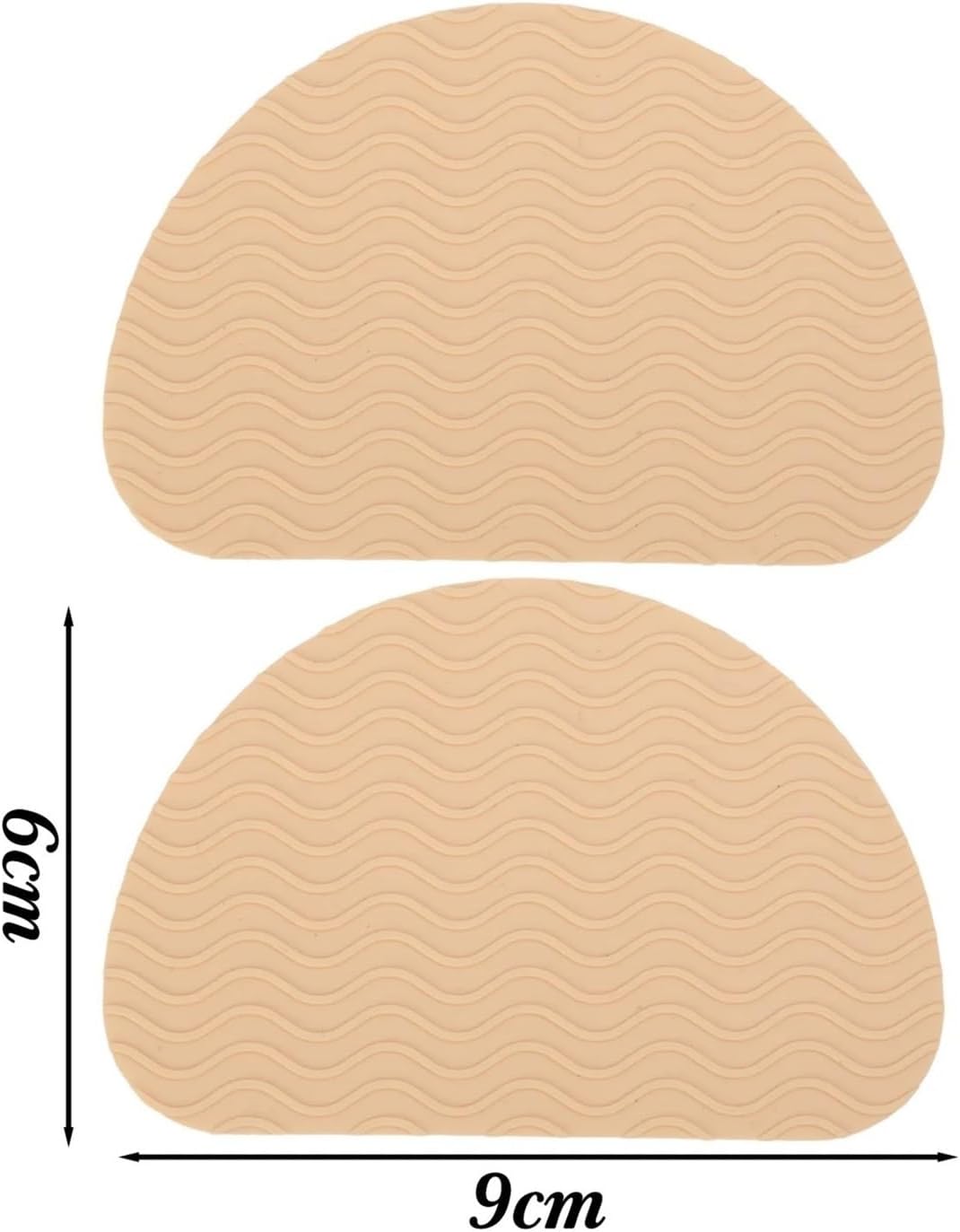 Non Slip Shoe Pads 5pairs Shoes Mat Stickers Self-Adhesive Sole Protector High Heels Forefoot Sticker Silicone Soles Pad