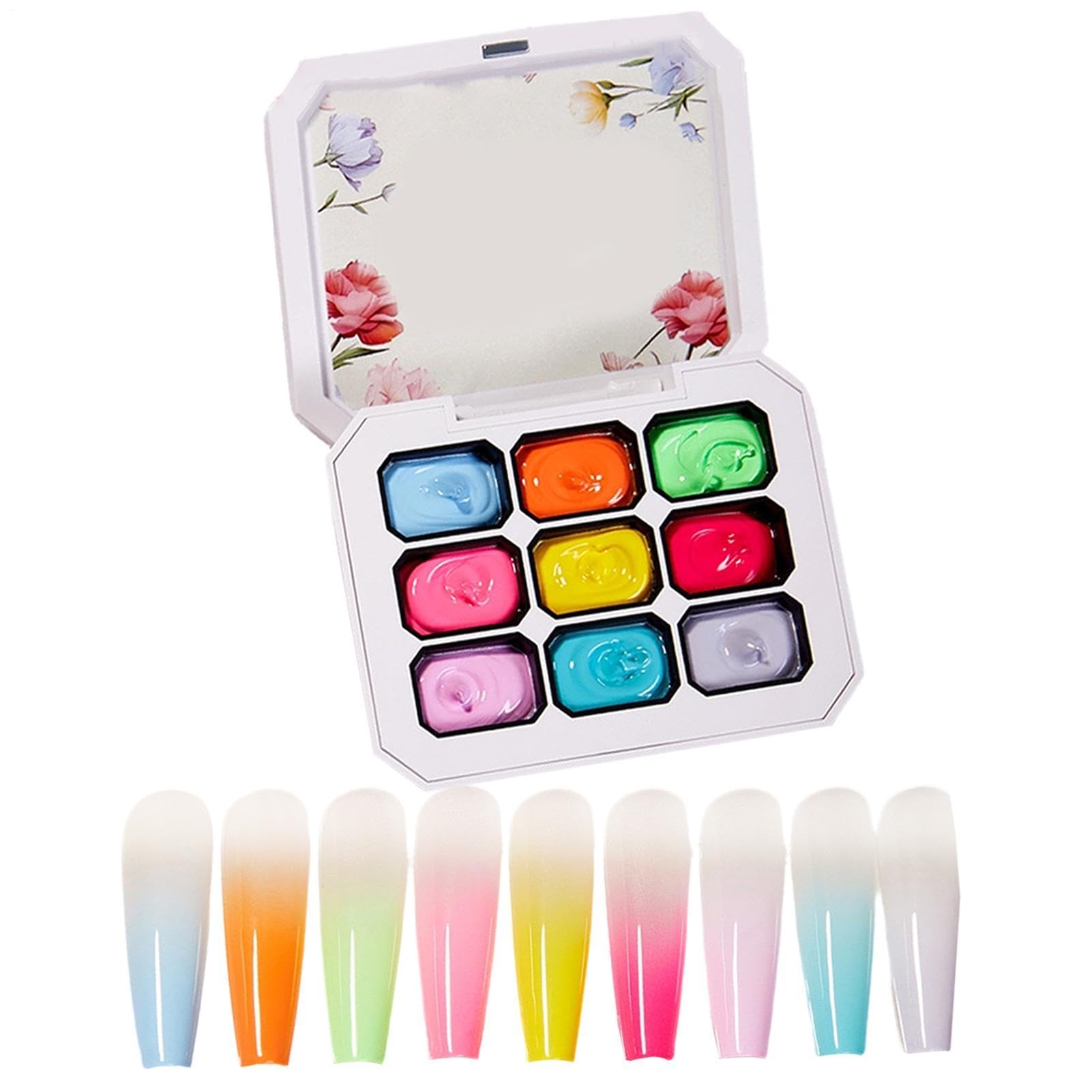 Esmalte de uñas de gel ideal para bodas y carnaval con 9 colores de secado UV LED 8