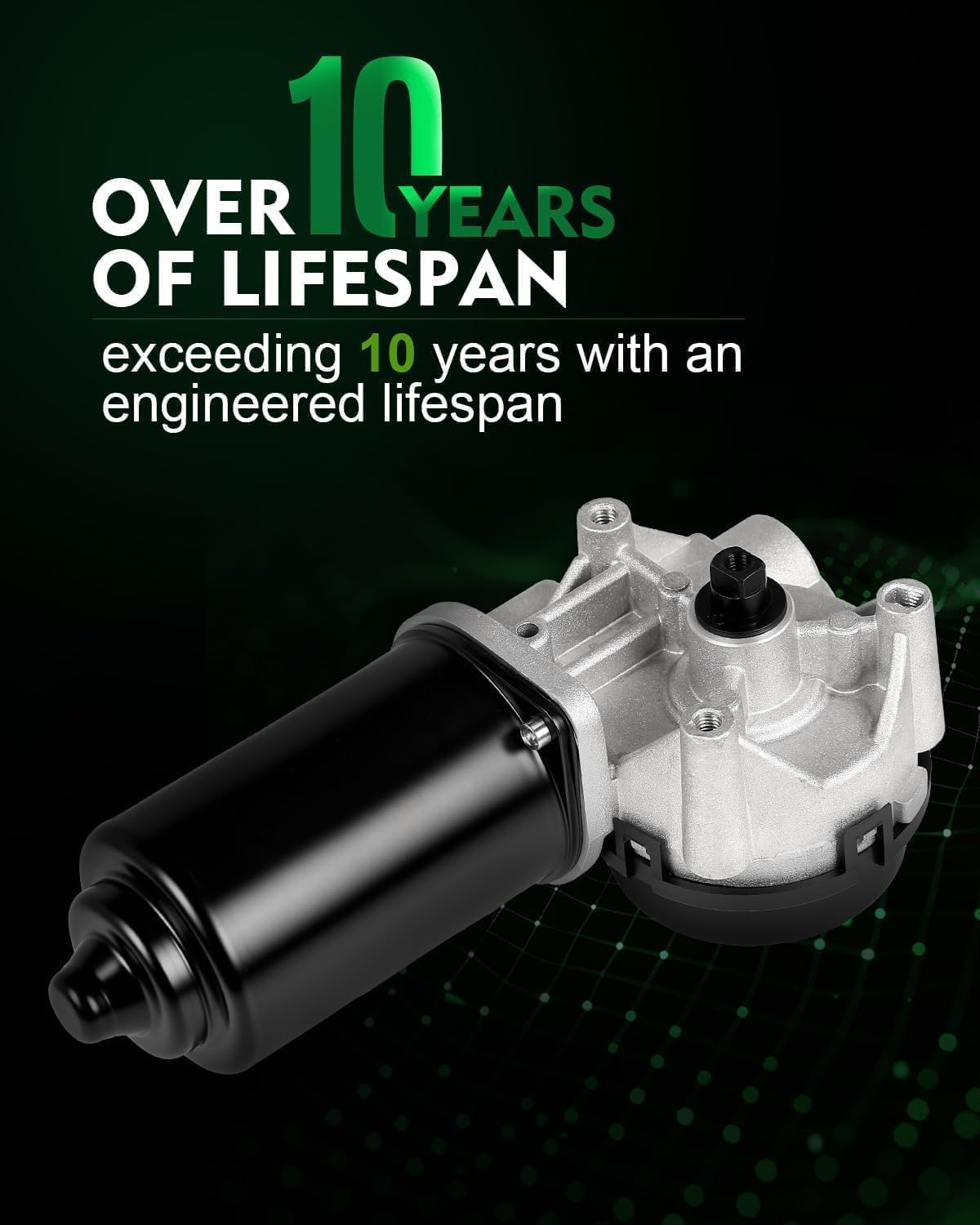 2C3Z17508AA Front Windshield Wiper Motor Fit for:-Ford F150 2004-2007, for:-Mustang 2005-2007, Explorer F250/F350 Super Duty 2002-2007, Expedition 2002-2006 for:-Lincoln Town Car 03-07 12-Pin