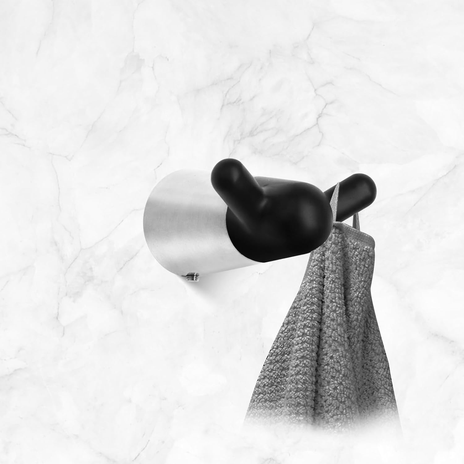 Towel Hooks Brushed Nickel Wall Hook Stainless Steel Double