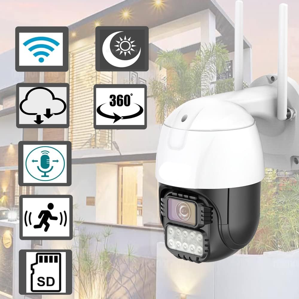 FAVONE Security PTZ WiFi Camera with 1080px Image Quality | 4X Digital Zoom | 3.0MP Ultra HD Camera Quality USE Warehouse, Garden,Gallery 4