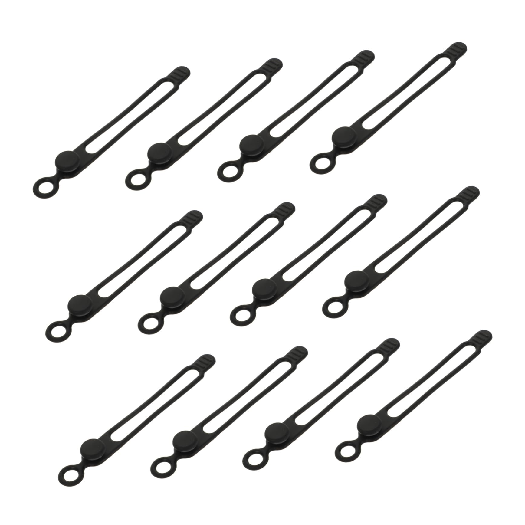 DOITOOL 80piezas Ataduras De Cable De Silicona Organizadores Reutilizables Para Cables y Cargadores Para Hogar y Oficina