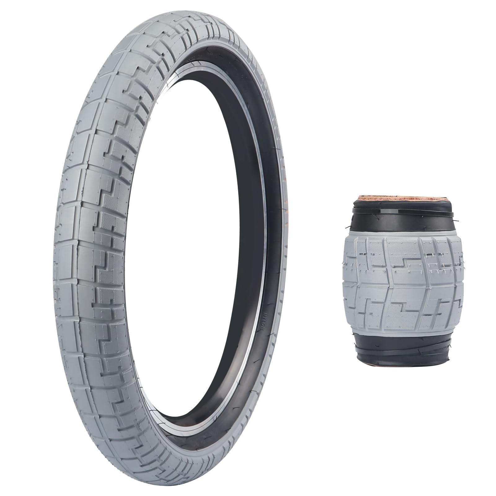 ZUKKA Fahrradreifen Set - 2x Faltbare Reifen 26x2.20 + 2x Schläuche