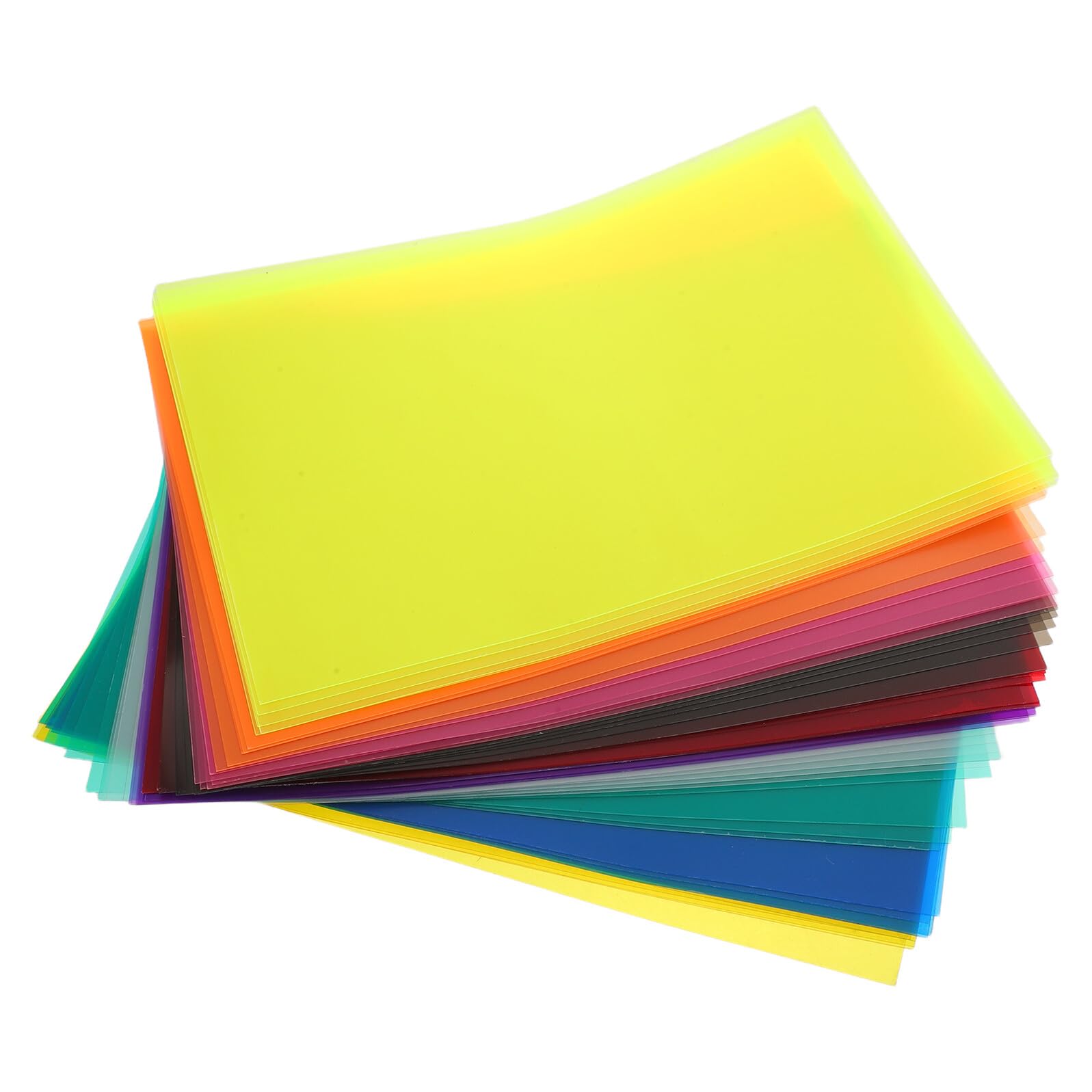 Farbiges Zellophan für Bastelarbeiten, A4, 50 Blatt, Pvc, Durchsichtig