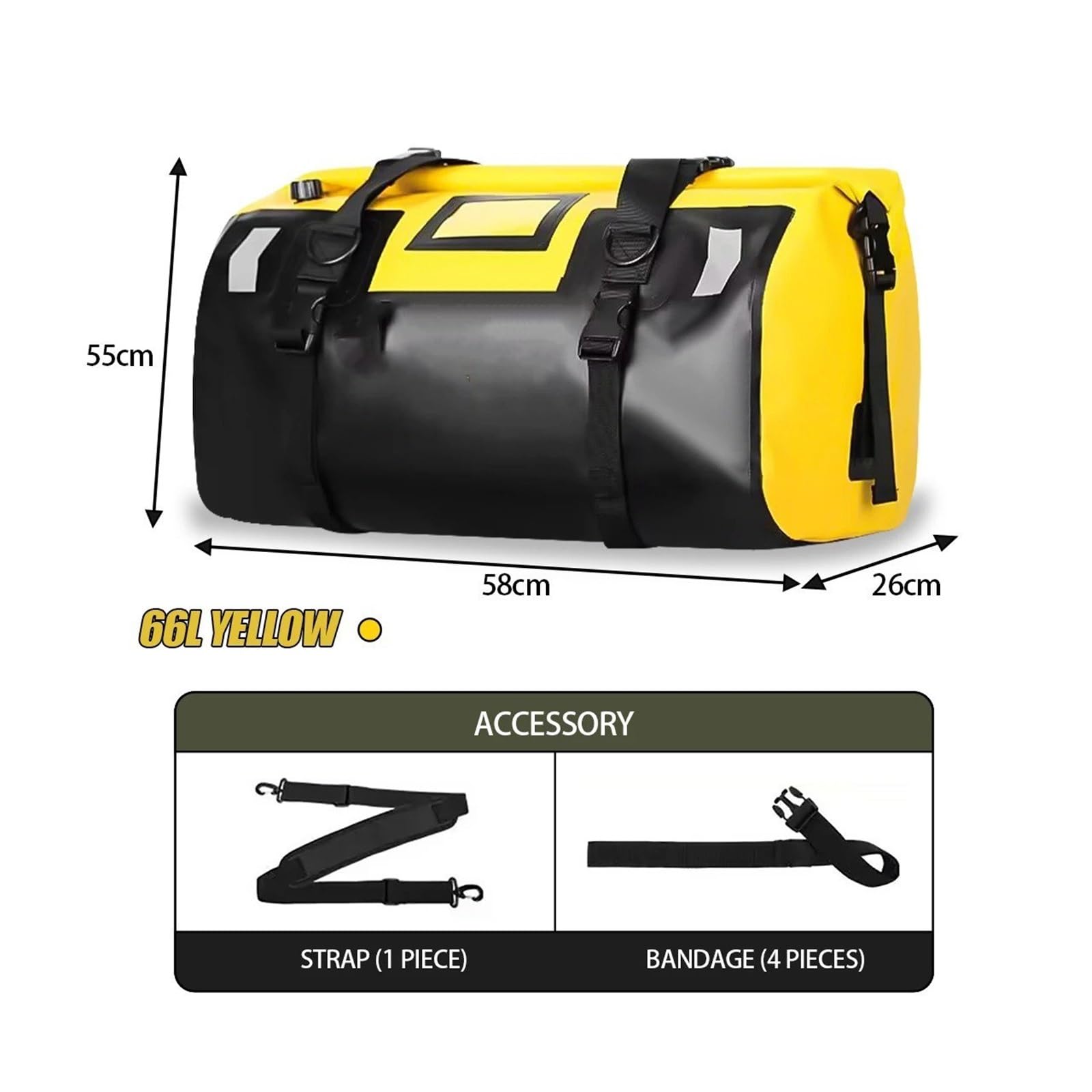 Top Case Motos Bolsa Trasera Impermeable para Motocicleta, Paquete Rollo Equipaje Seco Viaje Al Aire Libre Asiento Mochila 20/40/66 Bolsa De Moto(100L Carbon Fiber)