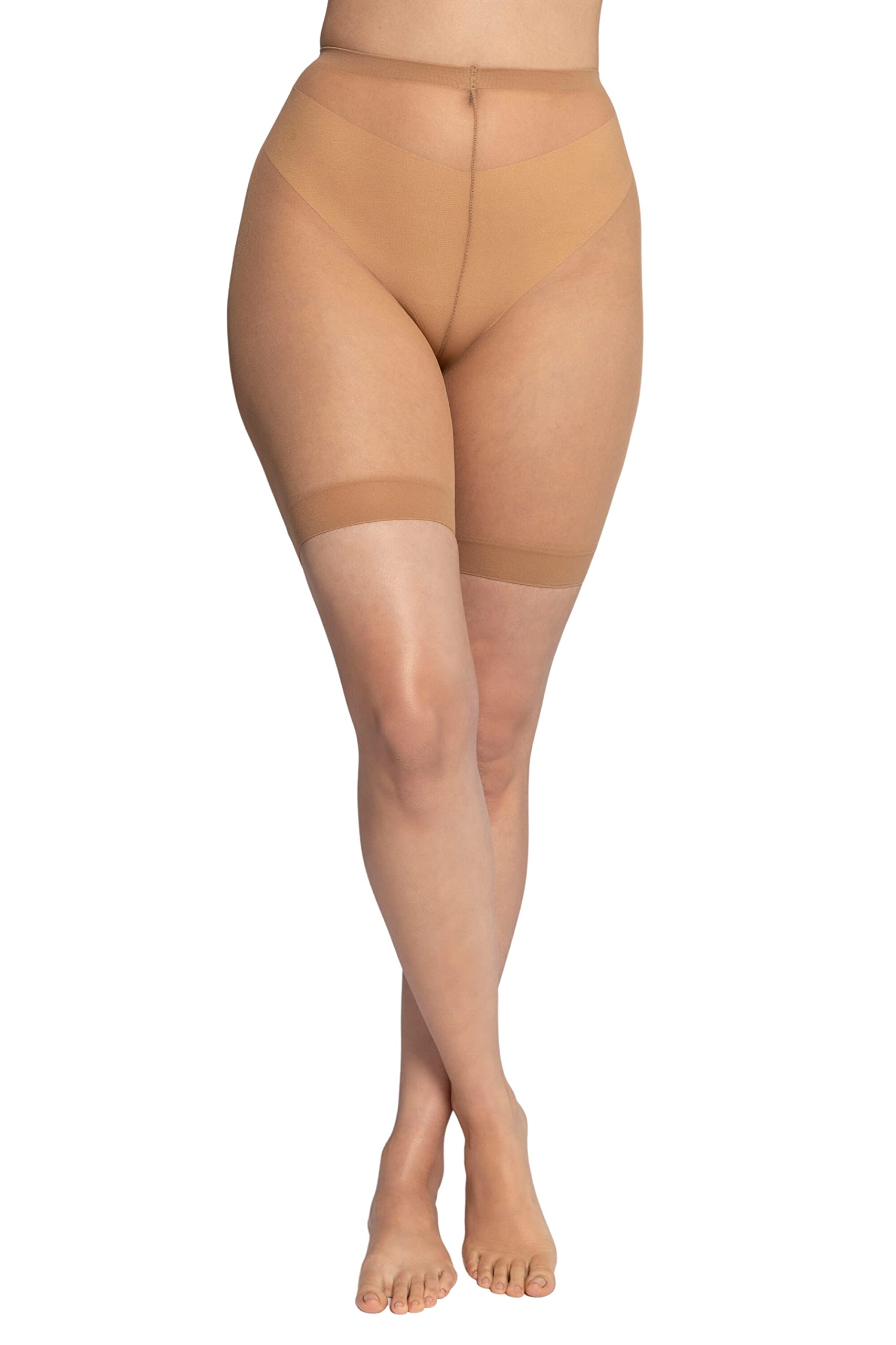 Ulla Popken Women's Plus Size Short Tights Skin 26/28 637815 26-52+
