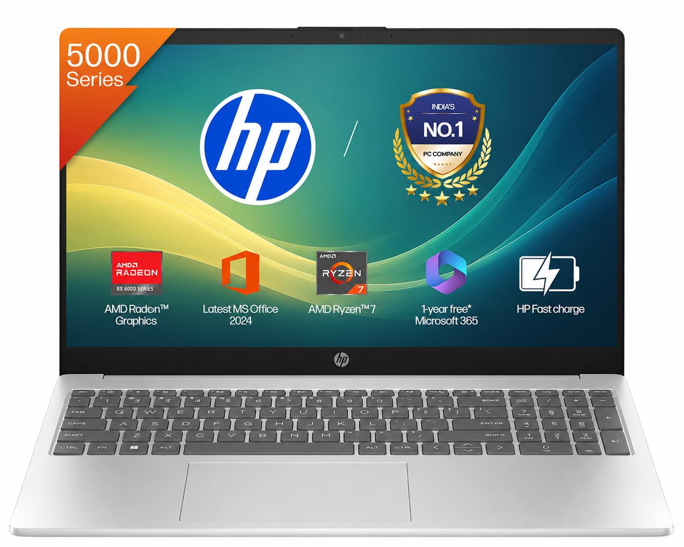 HP 15 Laptop | AMD Ryzen 7 5825U |16GB DDR4 RAM | 512GB SSD |