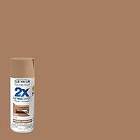Vista 2 de Rust-Oleum 249070 Painter's Touch 2X Ultra Cover Pintura en aerosol, 12 onzas, nuez moscada satinada