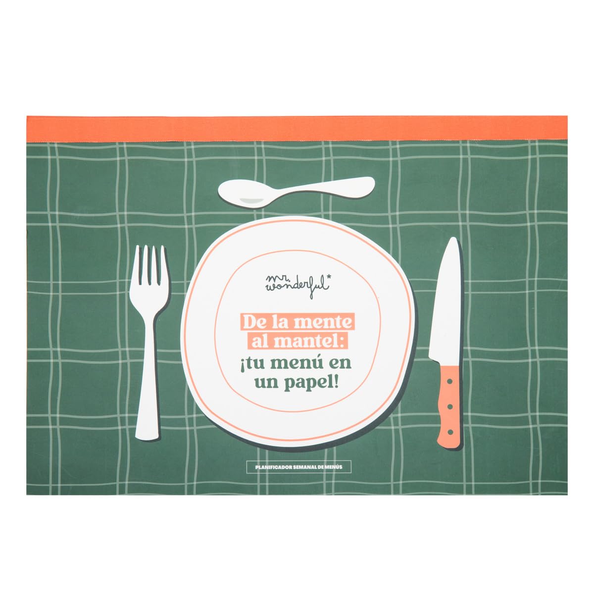 Mr. Wonderful - Weekly menu planner - From mind to tablecloth: your menu on paper! - Weekly planner - 50 sheets