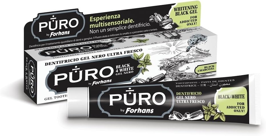 Black4White Whitening Toothpaste, With Activated Charcole. Helps Remove Teeth Stains.