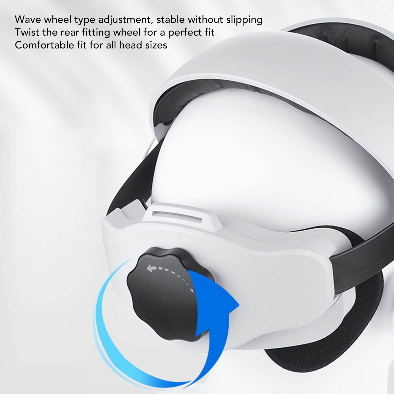 Cinghia per la Testa della Batteria VR, Fascia VR Regolabile Rimovibile, Accessorio per Fascia per Cuffie VR, Design del Cappuccio Rotondo Supporto VR per Quest 2 Entertainment
