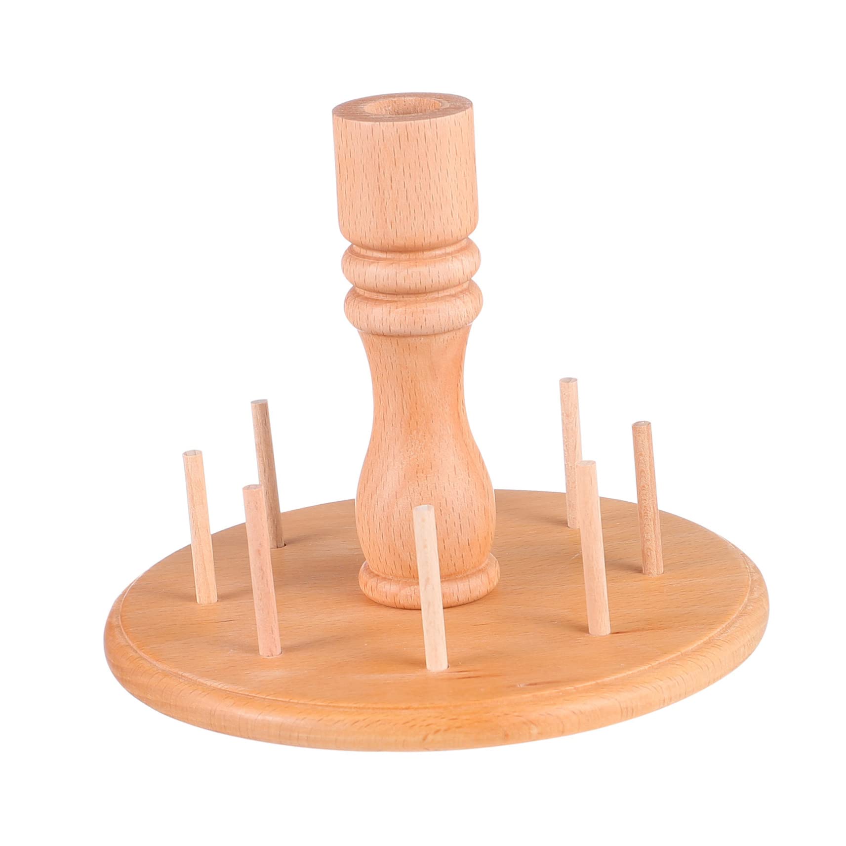 ARTIBETTER 1Pc Spool Wooden Thread Holder Easy to Install Use Sewing Thread Organizer for Embroidery Crafts Multifunctional Storage for Spools Accessories