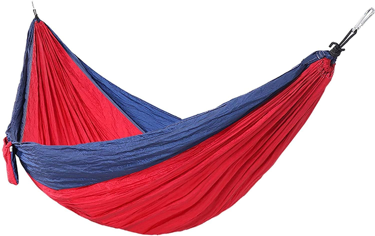 Hamaca para acampar al aire libre, silla colgante con bolsa de transporte para camping en el jardín (color: rojo, tamaño: 290 x 140 cm)