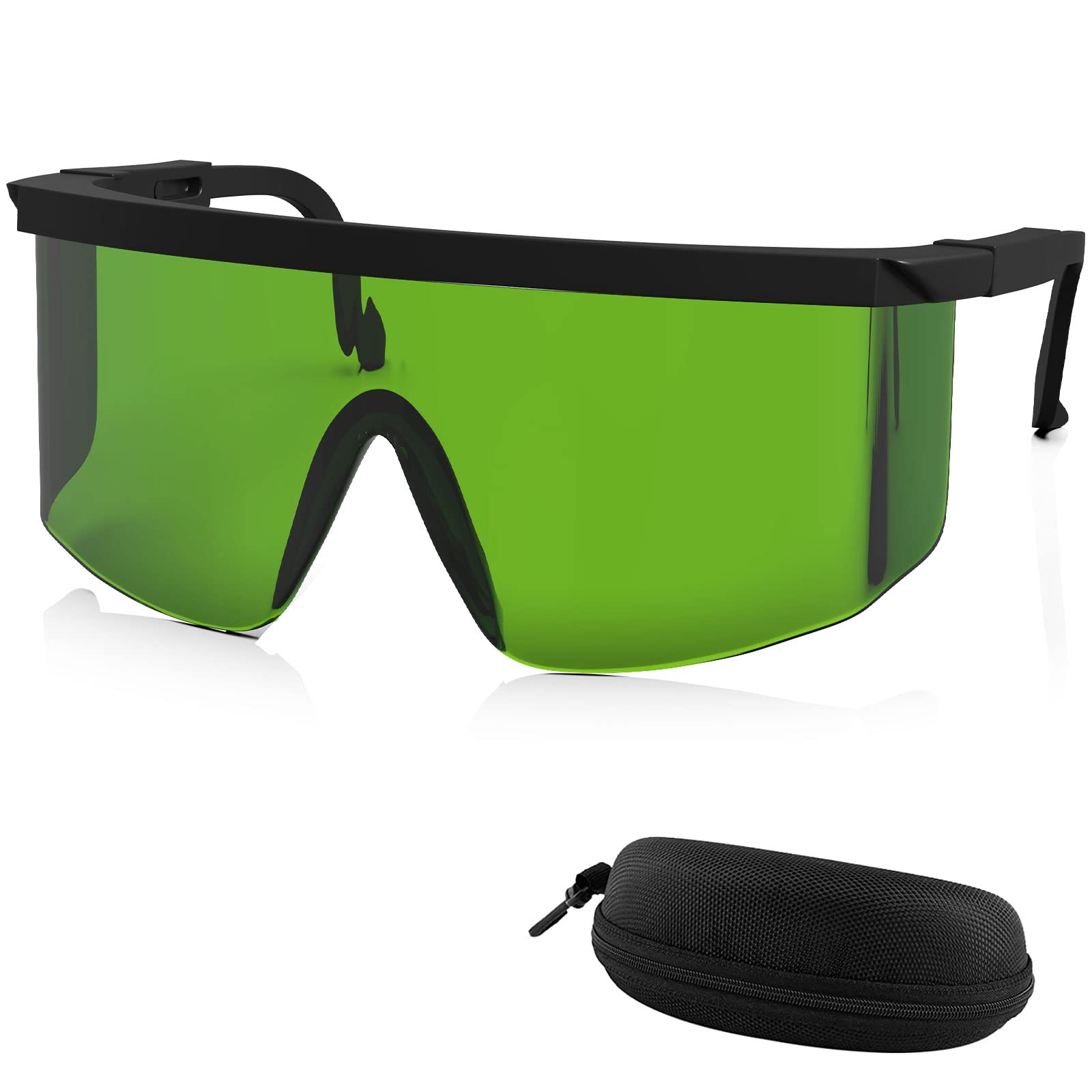 iKeener Gafas de protección ocular del laser, gafas de seguridad profesionales del laser del IPL longitud de onda 190nm-2000nm, para filtros de luz para la protección confiable de los ojos, con caso