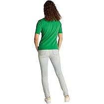 Tommy Hilfiger Maglietta Polo Maniche Corte Donna Regular Fit, Verde (Radiant Green), S