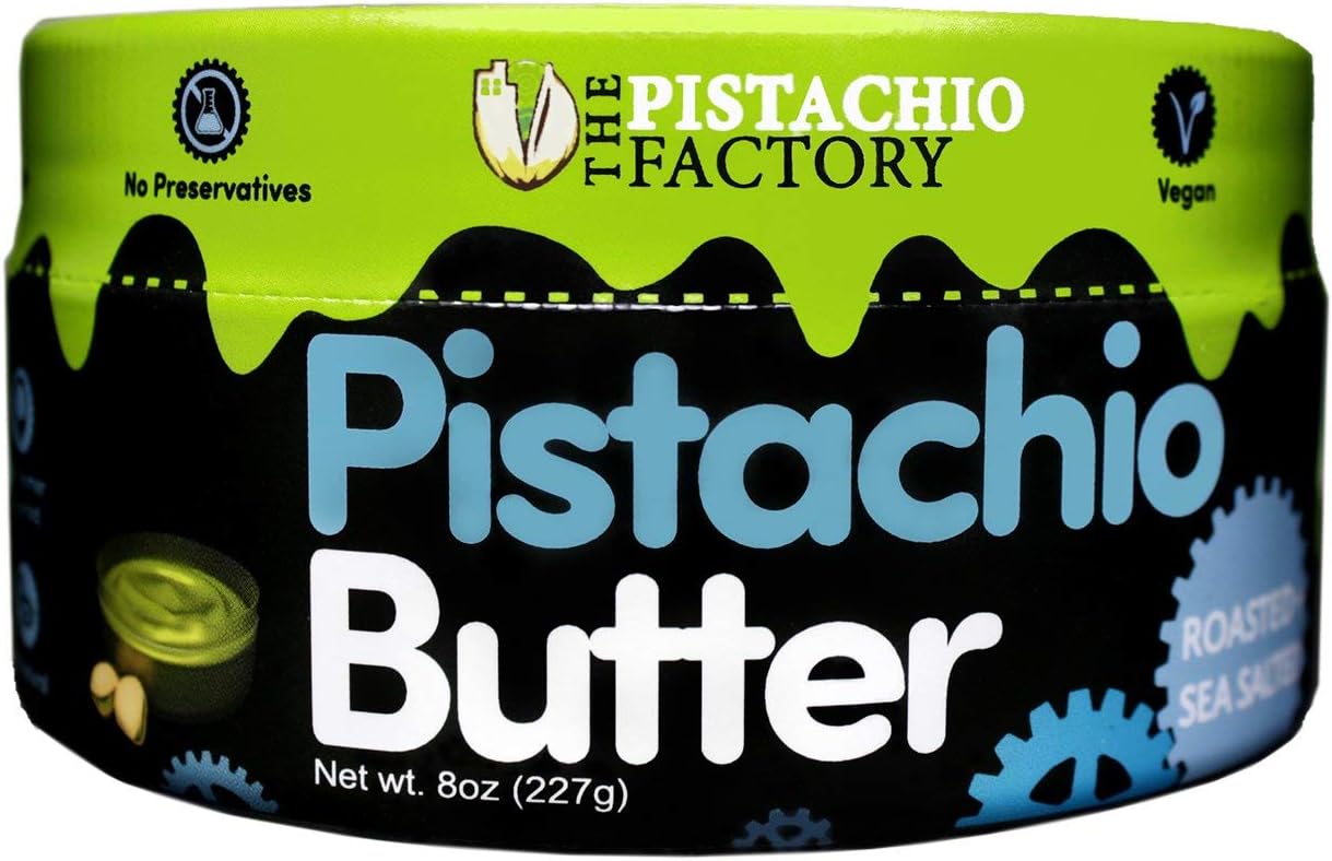 Pistachio Butter - Roasted + Sea Salted (8oz Jar) _The Pistachio Factory