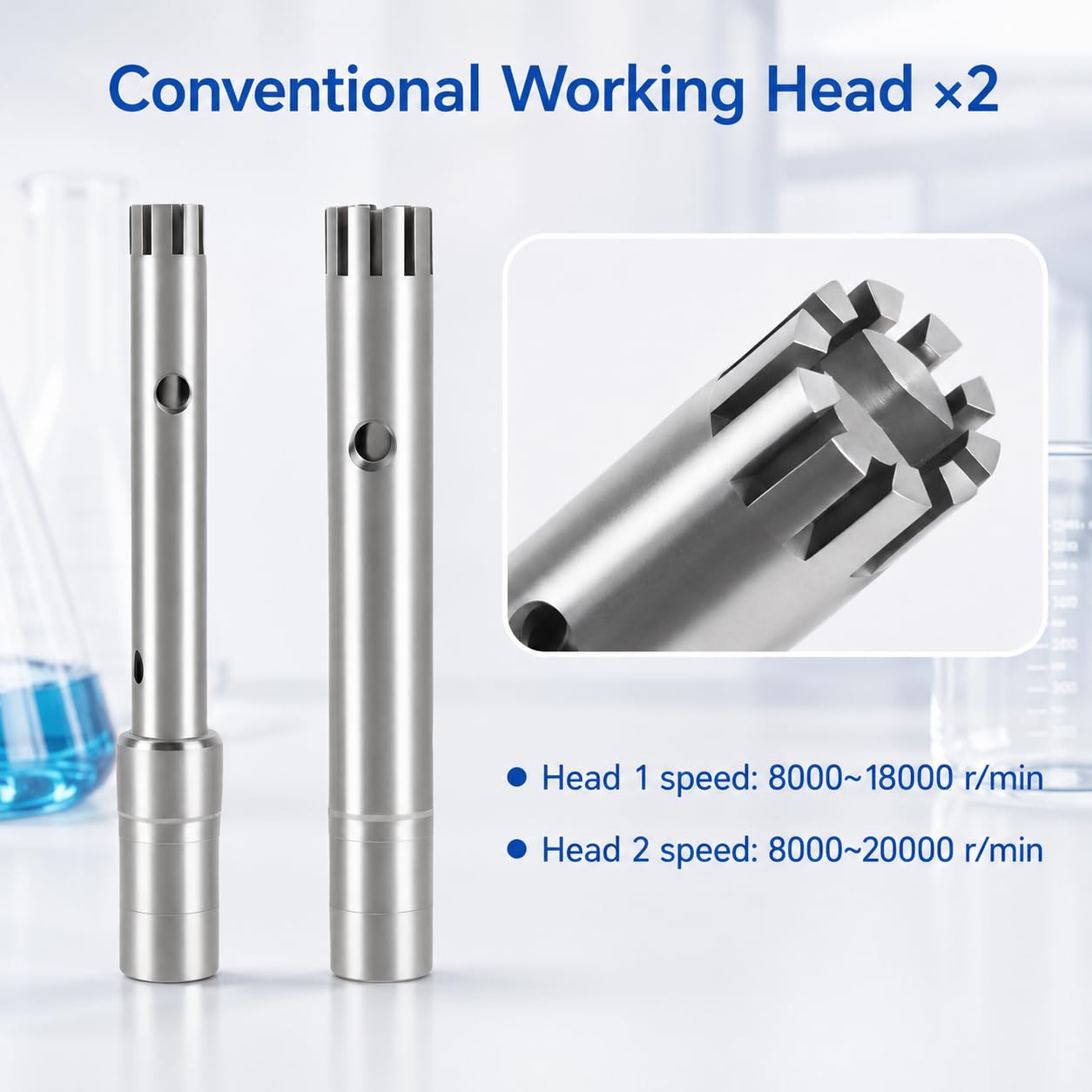 Labor-Homogenisator, digitaler Dispergator, Emulgator, 8000-22000 U/min, höhenverstellbar, für Medien, Zelldispersion, Kosmetik, Lebensmittel – 5-500 ml Kapazität