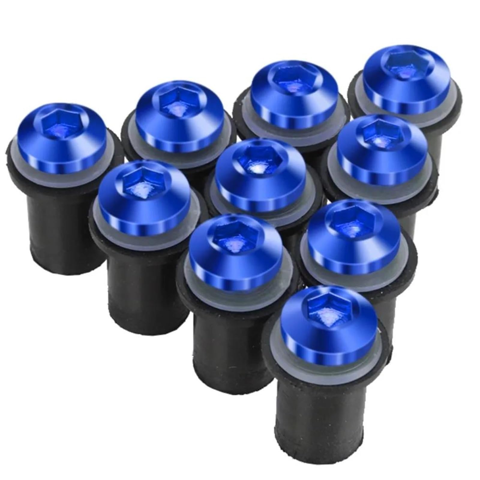 Schraubens Clips 10 Stück M5-Schraubensätze Für Motorrad-Windschutzscheiben-Windabweiser Für YZF R3 R25 YZFR25 YZF-R25 YZFR3 YZF-R3 Motorrad Schrauben Muttern Satz