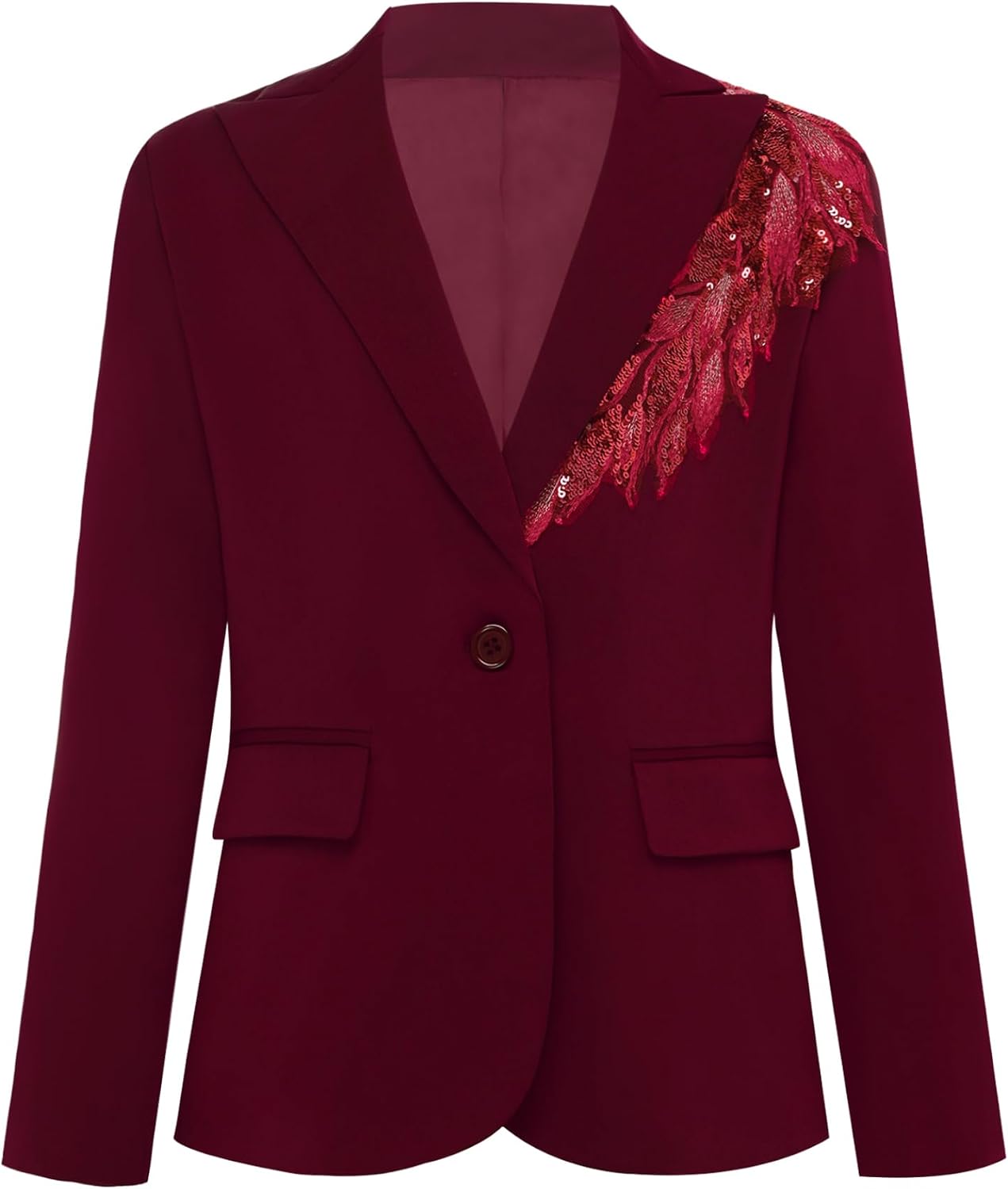 Boys Suit Jacket Embroidery Formal Dress Jacket Slim Fit Sport Coat for Kids Outerwear