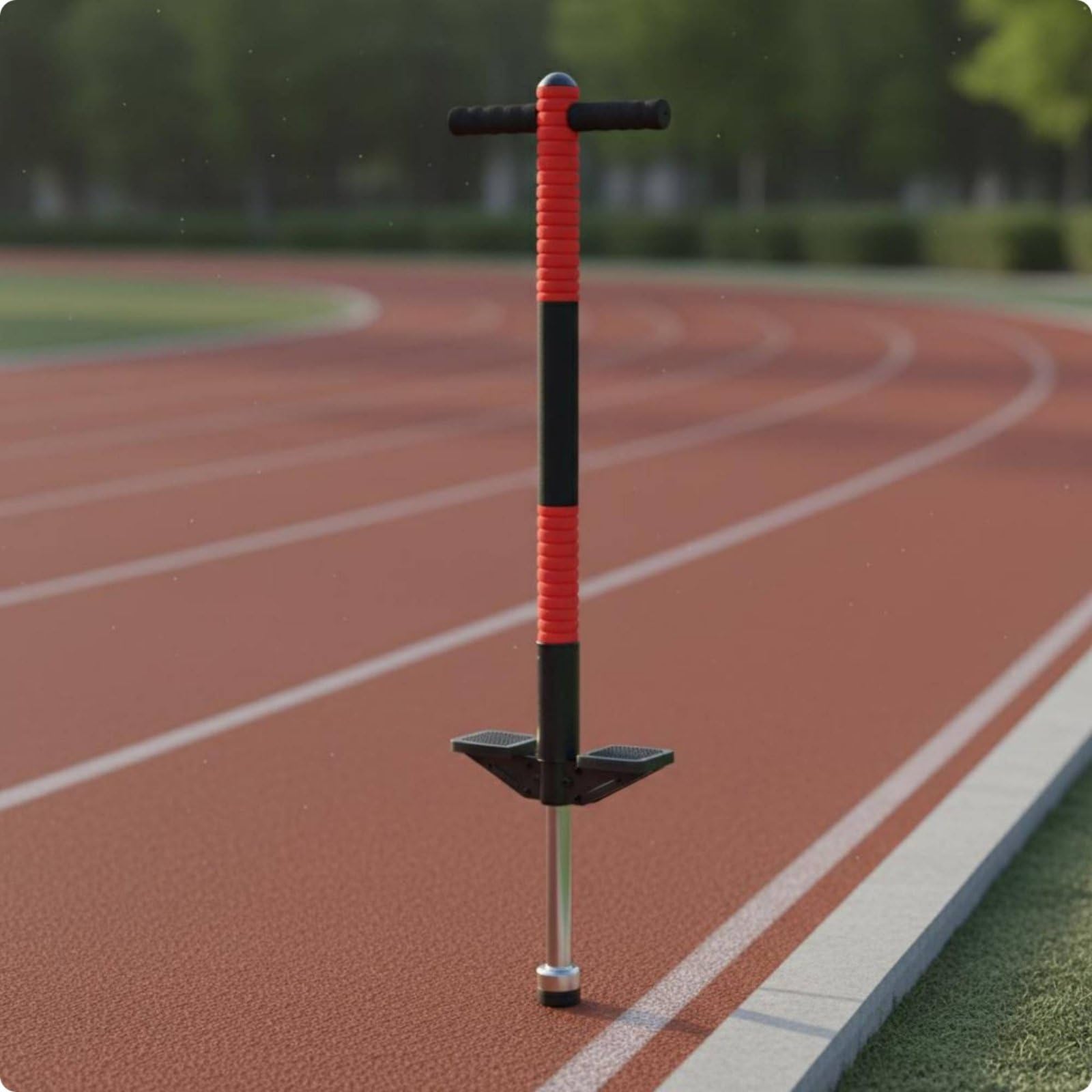 Pogo Sauterelle Enfant Jouet Saut Bâton Sauter Appareil Sautant avec Structure et Ressort Réactif pour Renforcement du Tronc Convient au Jardin Parc Loisirs, Moderne, Sportif