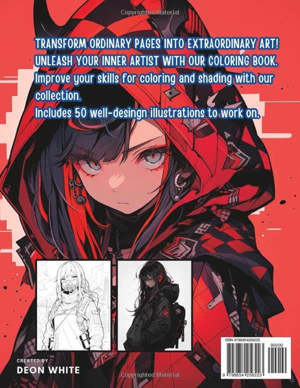 Vista 2 de Creepshow Colors Vol. 2 Terror Anime Coloring Book