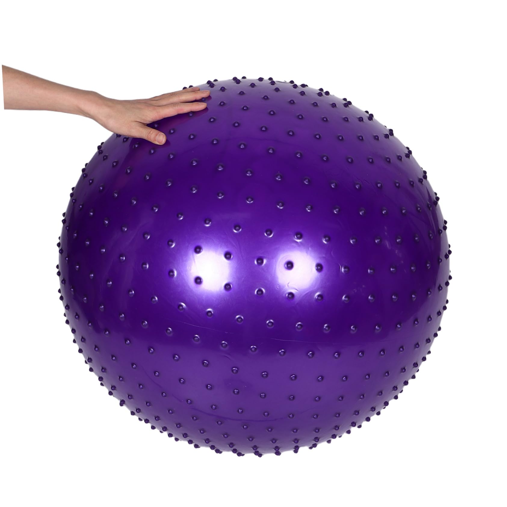 Pelota de Entrenamiento Pinchos para Yoga 65cm 900g Antiexplosión Pelota de Ejercicios de Estabilidad de Gimnasio Masaje Sensorial para Niños y Adultos en Casa y Oficina