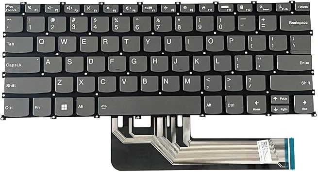 Replacement Laptop Keyboard with Backlit US Layout for Lenovo Flex 5-14ARE05 Flex 5-14IIL05 Flex 5-14ITL05 Flex 5-14ALC05, ideaPad 5-14ITL05 ideaPad 5-14IIL05 ideaPad 5-14ARE05 ideaPad 5-14ALC05