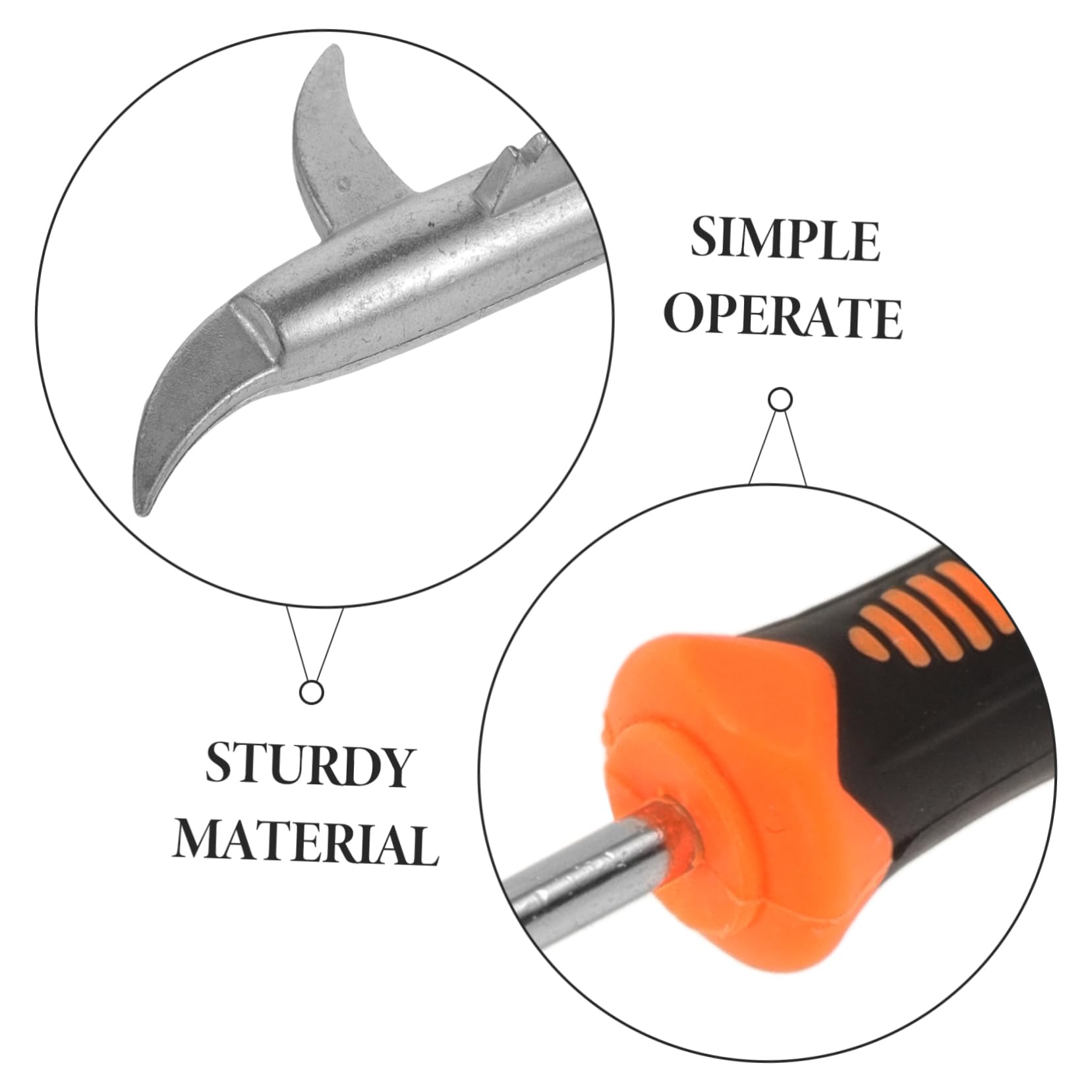 Ciieeo Efficient Car Tire Cleaning Hook Multifunctional Stones Removing Tool for Bike Car Long Reach Stone
