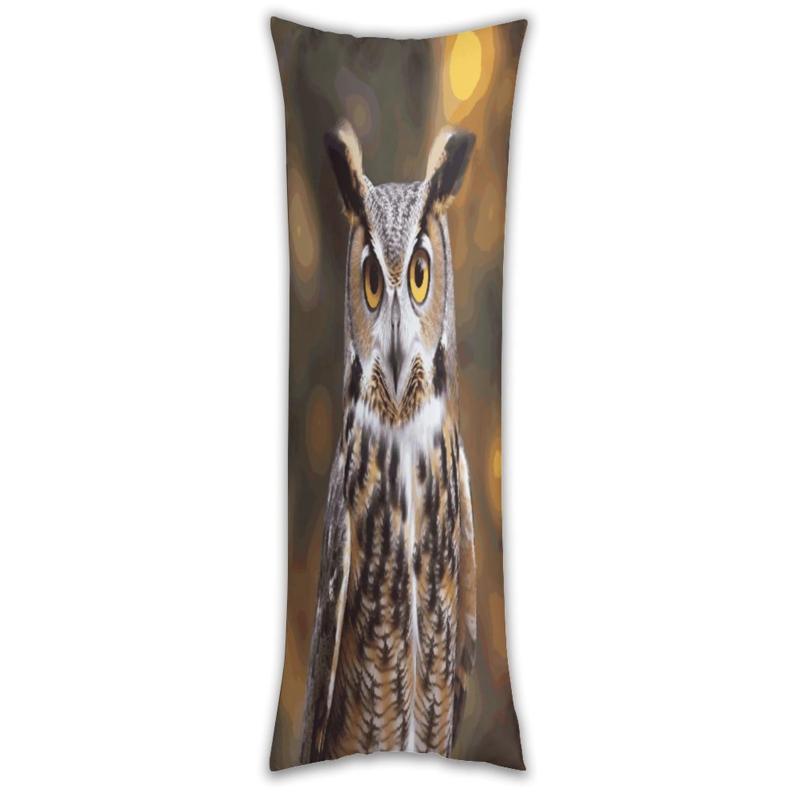 Owl Birds Pillow Case Breathable Absorb Sweat Long Pillowcover Exquisite Unique Pillow Protector for All Seasons Hot Sleepers Body Pillowcase