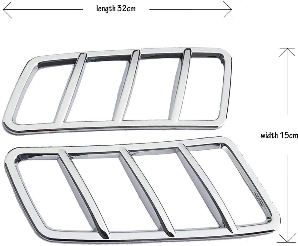 ABS Chrome Engine Roof Hood Sticker Trim For Mercedes Benz ML GL GLE GLS 2013-2017