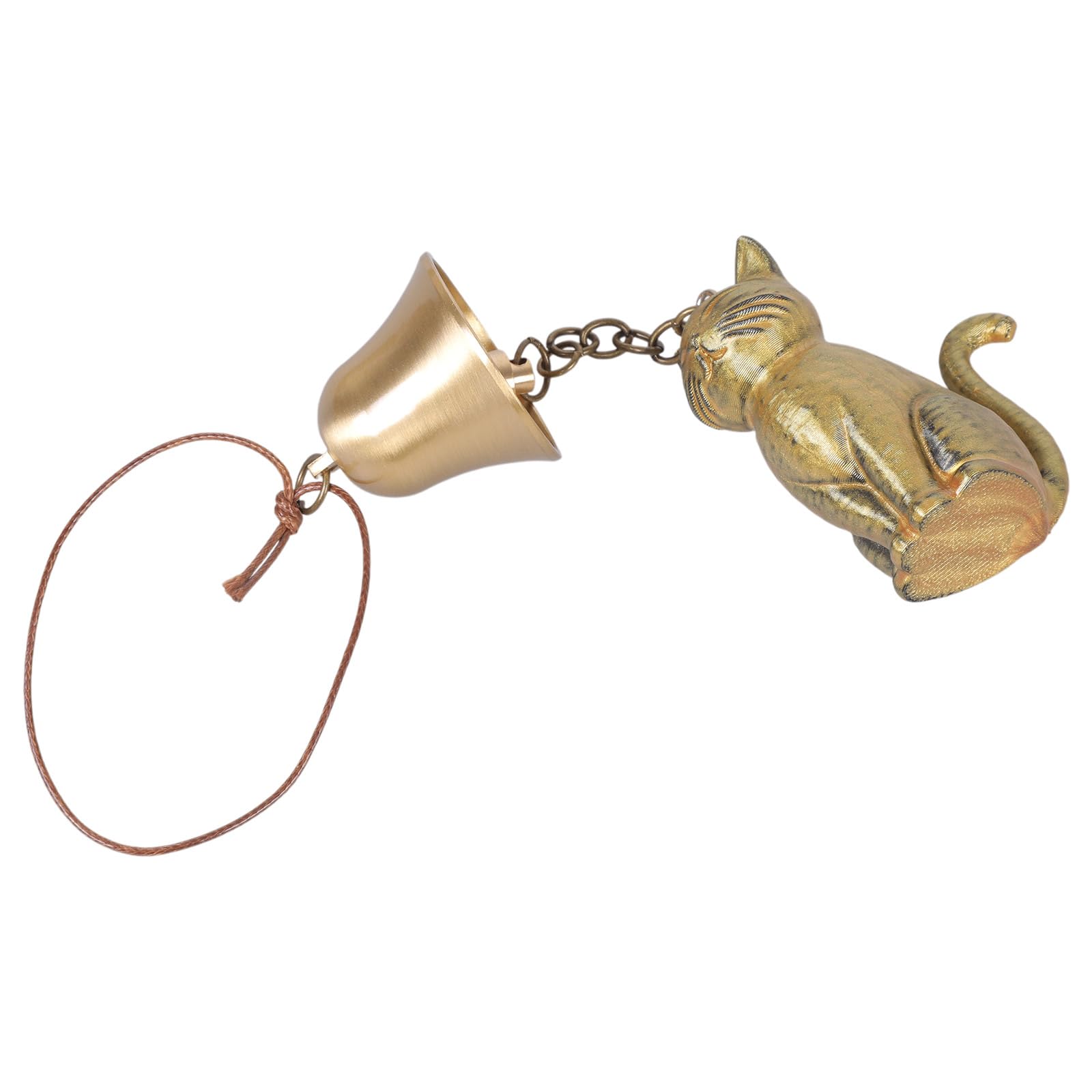 Jazuaiao E11 Vintaged Metal Kitten Winds Chimes Outdoor Garden Decoration Harmonious Sound Hanging Art Rustproof Designing Weather Resistant Kitten Winds Chimes