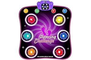 Dance Mat for Kids - Light-Up Bluetooth Music Dance Toy