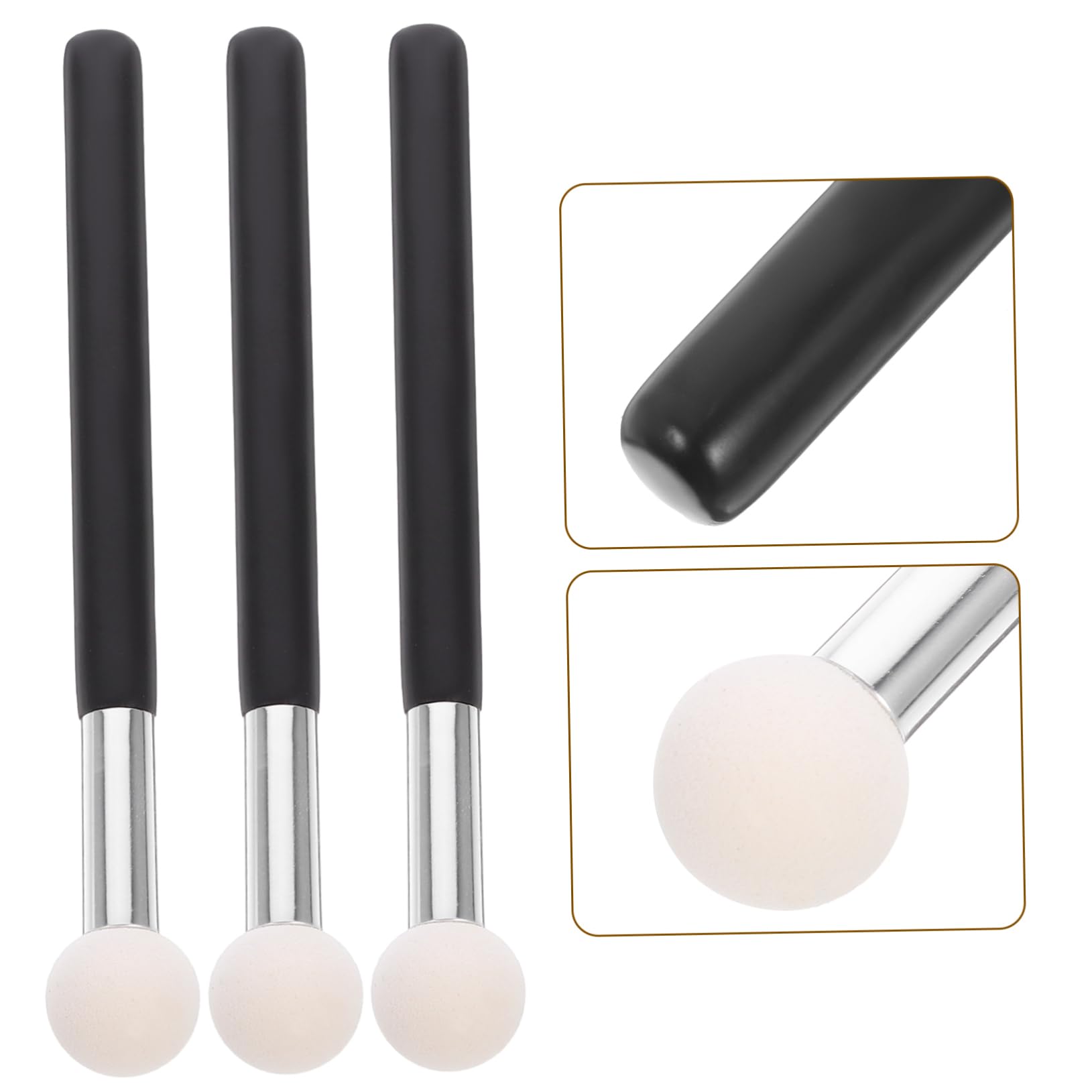 IWOWHERO 6pc Concealer Brush Set Makeup Brush Foundation Applicator Contour and Sponge for Cosmetics Perfect for Home or Store Use