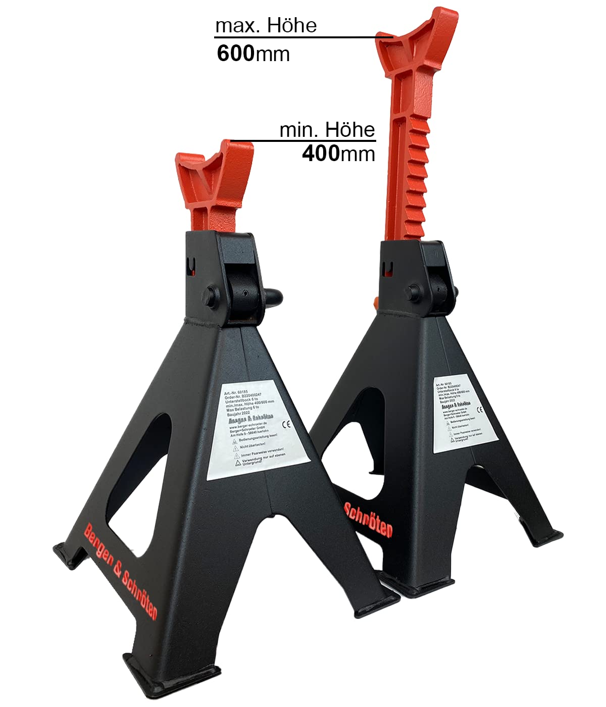 Berger & Schröter 60185 - Caballetes de Carga (6 toneladas)