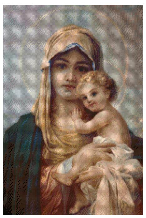 Maria Cross Stitch Kits, Cotton, 14ct 27x40cm, 150x193aida