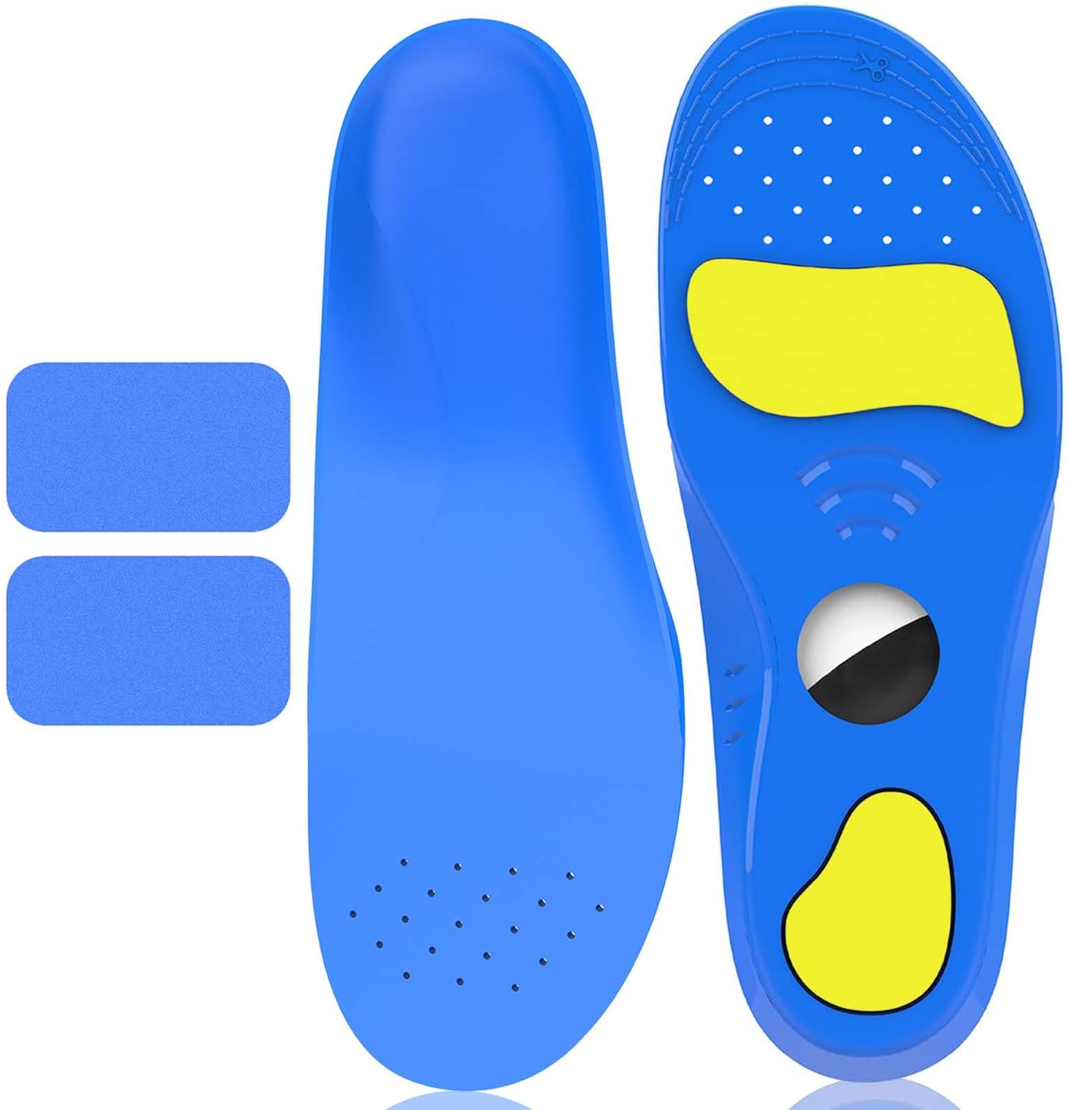 Insole for Airtag, airtag Shoe Insert Kids and Adults,Tracking Device Insert Case, Comfortably Thickened, Free Cutting to Fit Size,Minimalist Blue(Blue, Foot:5.4-6.1IN/Insole:6.0-6.7IN/7.5C-9.5C)