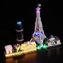 LocoLee LED Light Set Compatible with LEGO Architecture Paris, Decorative LED Lighting Set Compatible with LEGO 21044 Exclusive Collectible Light Kit, Only Light Set, No Model (Paris)