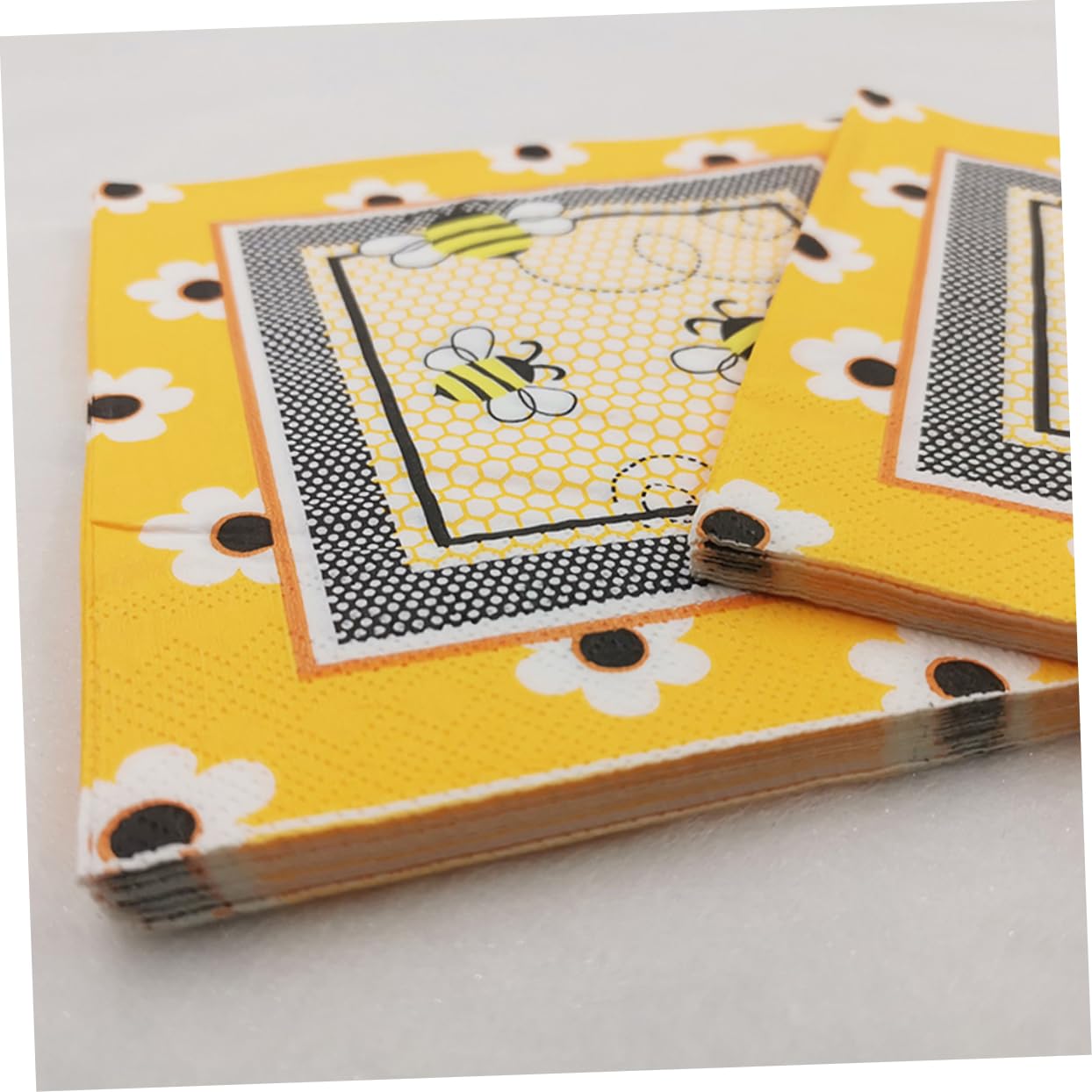 Servilletas de Papel Impresas Abejas de Colores, 100 Piezas