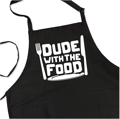 Miniatura 2 de ApronMen - Funny Apron For Men - BBQ Gifts for Men & Unique Gifts for Fathers - Mens Black Aprons for Grilling