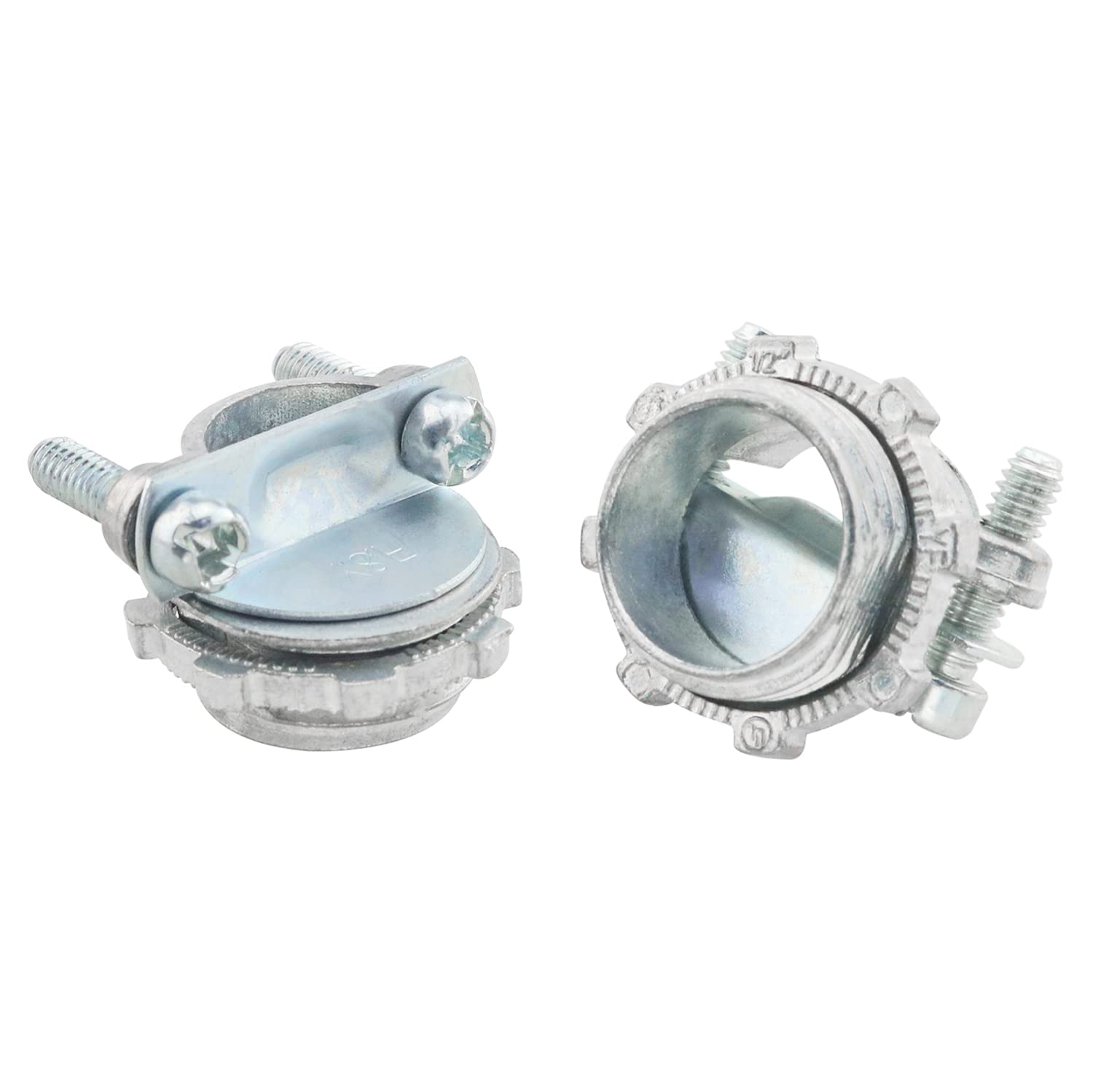 Maxxima 1 In. Non-Metallic Twin-Screw Clamp Connector For NM Sheathed Cable Conduit, Zinc Die Cast (25 Pack - View #4