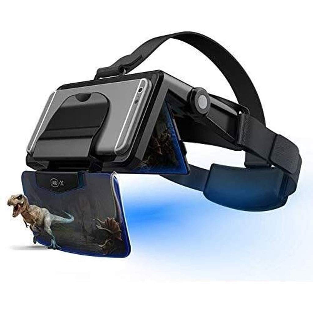VR Brille HD 3D VR Brille Virtual Reality Headset für VR-Spiele 3D-Filme VR-Headset für Phone kompatibel 11,9-17,8 cm