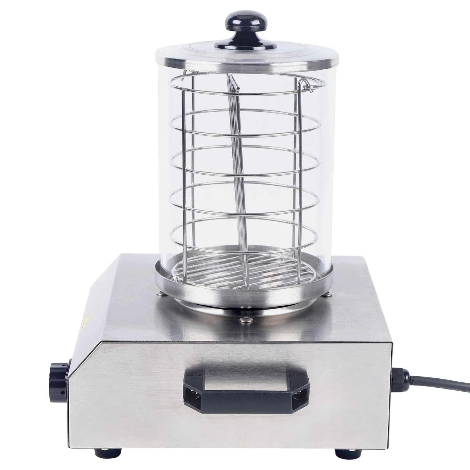 Hot Dog Gerät 350W aus Edelstahl 260 x 280 x 355 mm Wurstkocher Würstchenwärmer Hot Dog Maker, Gerät Wurstwärmer