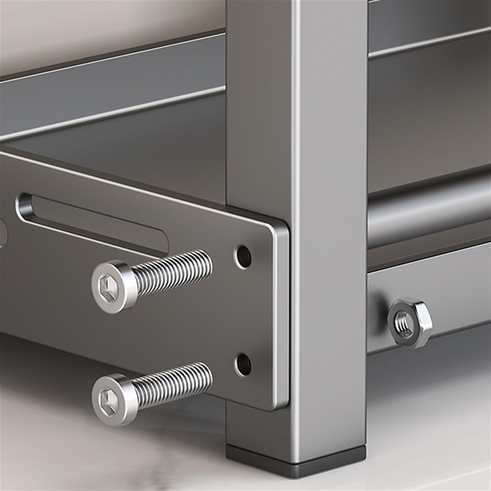 Gewürzhalter Gewürzregal stehend, 3-stufig, Küchenregal, Gewürzregale, aus Metall, freistehend, for Küchenarbeitsplatten-Organizer