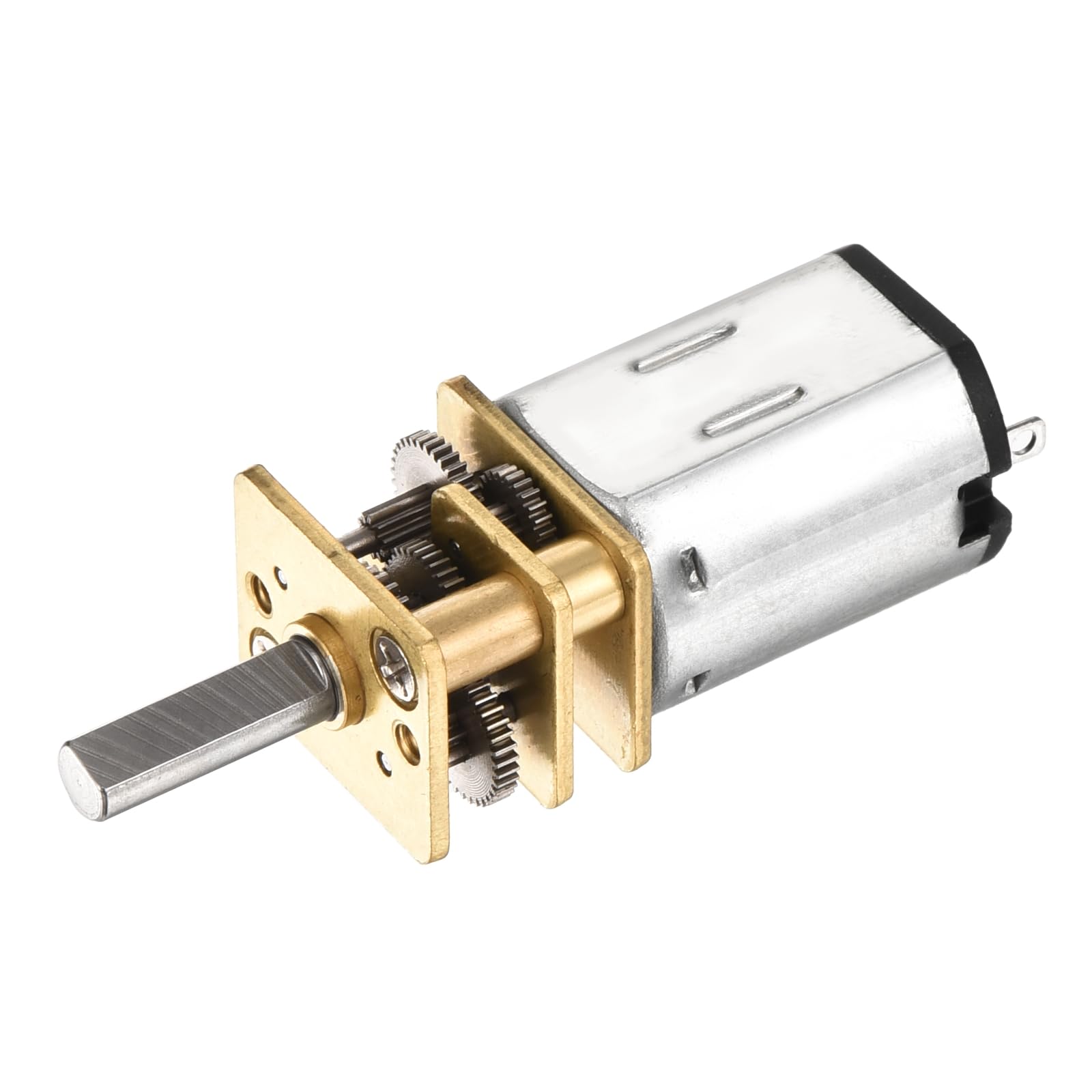DMiotech 12V 100RPM Rated Torque 20 Output Shaft Length 10mm Micro DC Speed Reduction Motor Mini Metal Gearbox Motor for RC Car Robot Model DIY RC Toys Engine — image 1