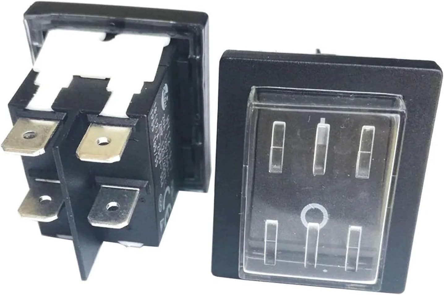 HY12-9-7 On Off Waterproof Rocker Pushbutton Switches for Tools 4Pins