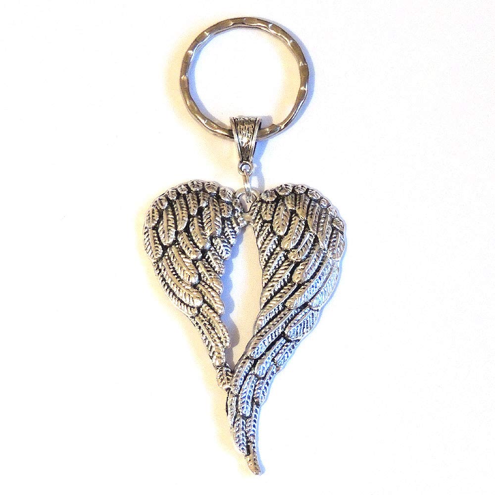 Astral Aspects Silver Angel Wings Keyring
