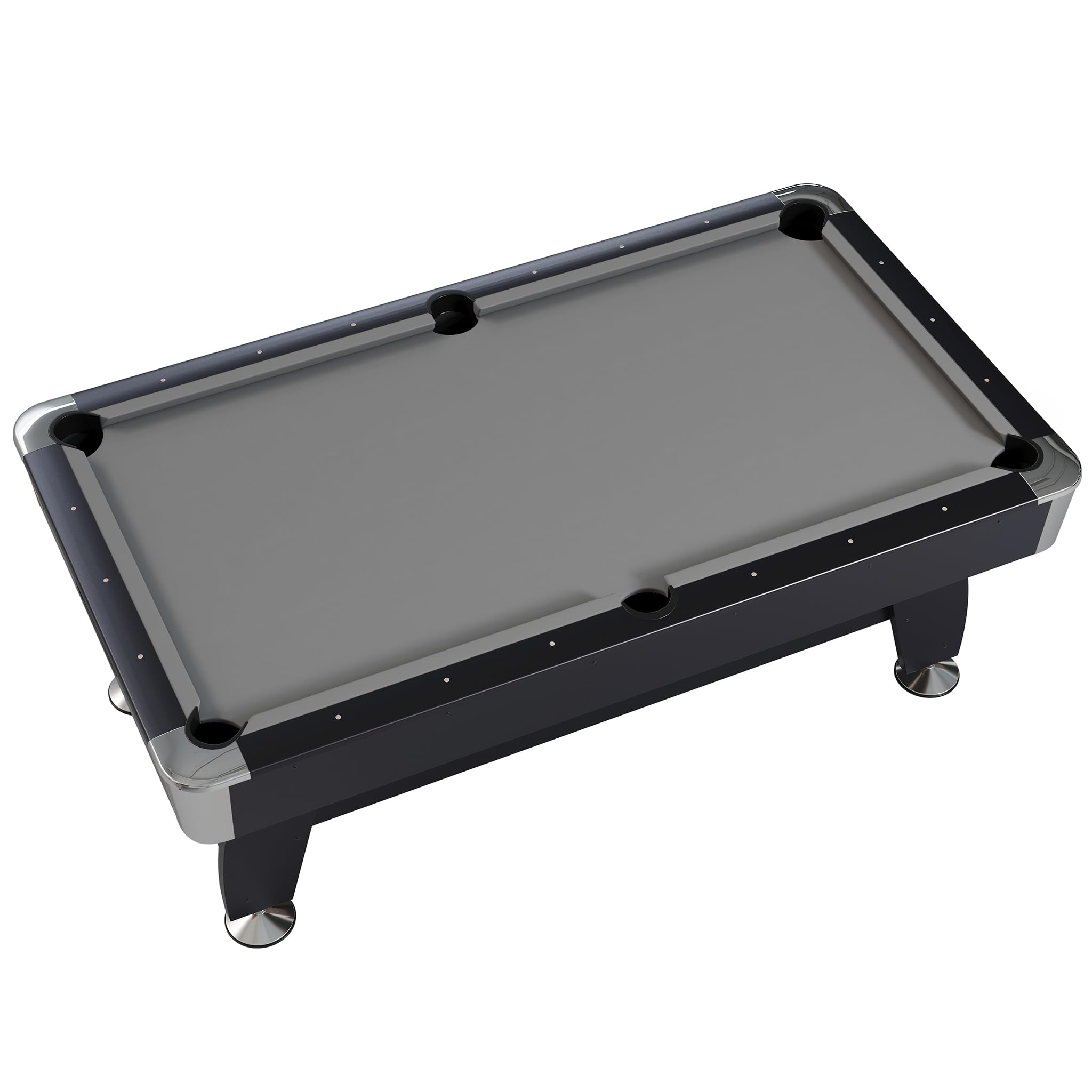 NORTH Gardone Table de Billard Noir/Gris 8FT